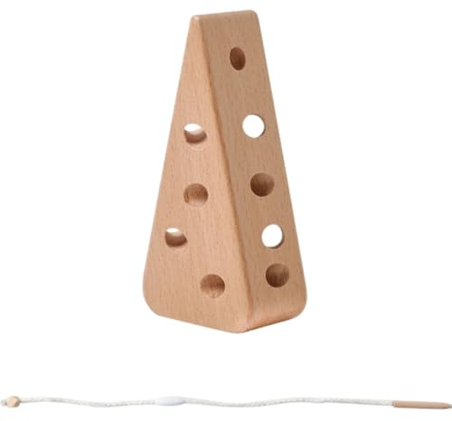 Käse-fädelspielzeug, Holz-fädelspiel, Montessori-motorikspielzeug, Vorschul-entwicklungsspielzeug Für Jungen