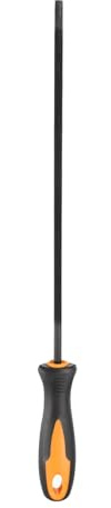 sourcing map Lime à tronçonneuse ronde de 4,8 mm avec poignée en plastique pour affûtage et meulage de tronçonneuse Noir