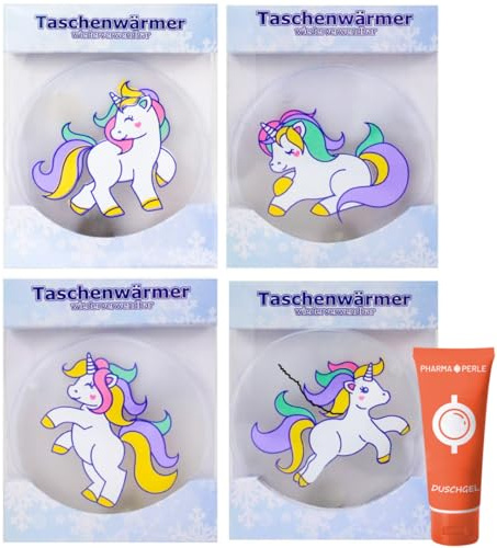 Taschenwärmer wiederverwendbar, Handwärmer, Wärmekissen, Wärmepads, Fingerwärmer für Kinder und Erwachsene, Outdoor Camping Wandern, Verschiedene Motive, 4 Stück