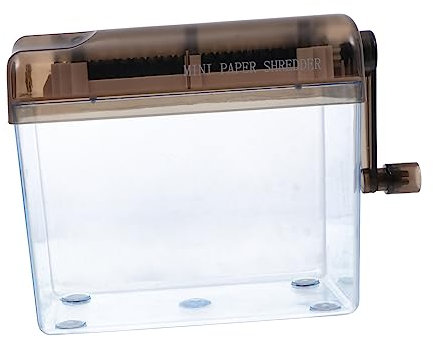 LALAFINA Trituratore Manuale Per Documenti Mini Distruggidocumenti Scrivania Facile Usare Portatile e Leggero Casa e Ufficio Protezione Della Privacy