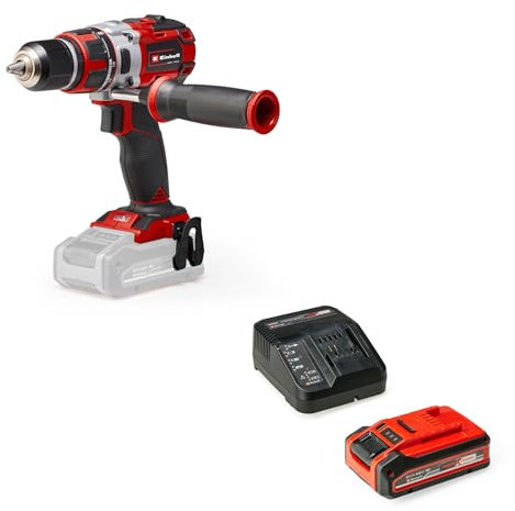 Einhell Professional Akkuschrauber TP-CD 18 Li Brushless Power X-Change (18 V, 2 Gang, 60 Nm, Brushless, LED-Licht, inkl. 4 Ah Plus Akku + Ladegerät)