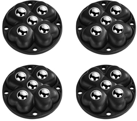Petits rouleaux pour appareils électroménagers, roues pivotantes à appareils lourds, poulies pivotantes à 360 degrés, roues à rouleaux 4x pour toboggans pour petits appareils de cuisine.
