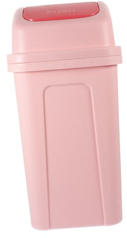 Ipetboom Contenitore in Plastica Con Coperchio a Ribalta, Grande Capacità, Design Sottile, Per Cucina e Soggiorno, Contenitore Per Rifiuti Domestico Resistente Alla Deformazione