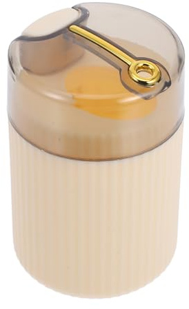 GRIRIW Dispenser Porta Stuzzicadenti Automatico Meccanismo a Pressione Contenitore Portatile in Plastica Bianca Alta capacità per Cucina Soggiorno e Ufficio