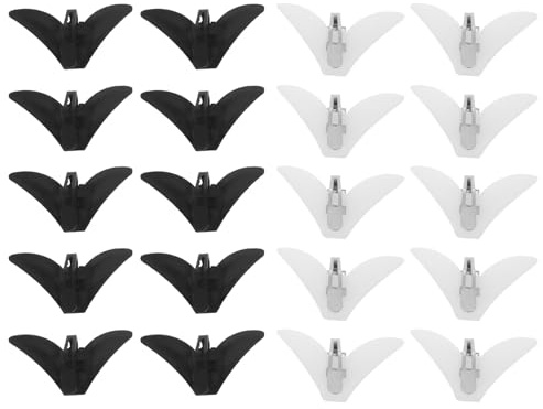 Healvian 20 St Plastklämmor för Slips och Fluga Hållbara Metallfästen med Minimalistisk Design Perfekta för Herrar vid Bröllop Kontor och Tillfällen Anpassade för DIY och Säker