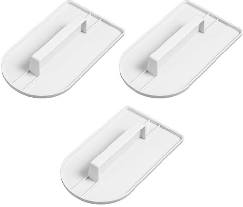 3PCS Cake Smoother Icing Smoother Fondant Smoother Tool Paddle Fondant Polisher Finisher Sugarcraft Cups for Smoothing Icing, Sculpting and Sugar Craft,5.7 x 3.1 Inch(White)