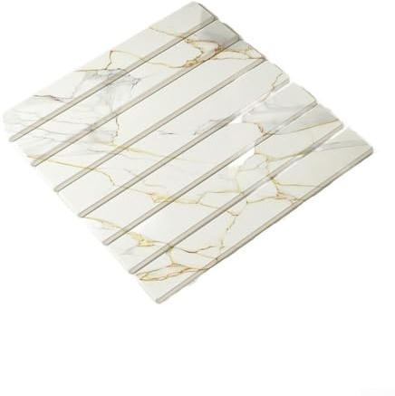 Drivstraw Tappetino scolapiatti pieghevole in terra di diatomacea – assorbente in pelle PU con base in rete antiscivolo, 40 x 30 cm, per piano di lavoro, asciugatura piatti, bagno, piante (marmo oro