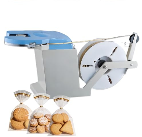 Macchina automatica Twist Tie per sacchetti di plastica, sigillatrice a 4 rotazioni, per pane e pasticceria, design compatto da banco