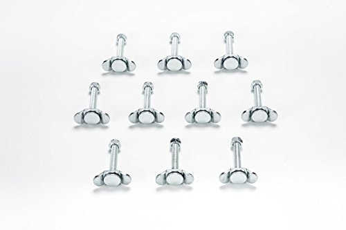 10x Schraubfitting M8 50 mm für Airlineschiene/Zurrschienen, Airlinebeschlag