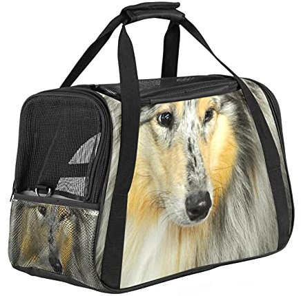 Sheltie Art Hundetasche mit weichen Seiten, für Katzen, Hunde, Welpen, bequem, tragbar, faltbar, für Fluggesellschaften zugelassen