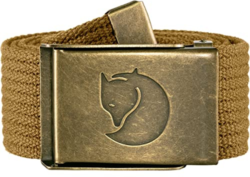 Fjällräven Canvas Brass Belt 4 cm, One size, buckwheat brown