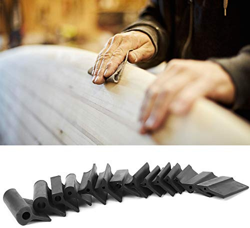 Flexible Polishing Pad,Touch Up Sanding Block,Contour Sanding Guide,Contour Sanding Grips,Contour Sanding Grips 14Pcs Sanding Block Rubber Sandpaper Mat Flexible Contour Polishing Pad