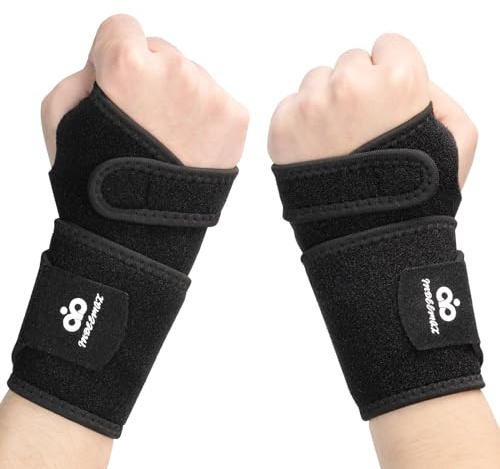 INDEEMAX 1 Paar Kupfer Handgelenk Bandagen für Männer und Damen, Handgelenkbandage für Karpaltunnel, Schmerzlinderung, Arthritis, Einstellbare Kompression Bandage Handgelenk für Linke Rechte Hand