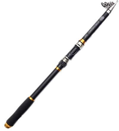 Angelrute Angelrute Angeln Weitwurf Angelrute Meer Angelrute Ausrüstung Angeln Zubehör Teleskop Angelrute 2,1 M 3,6 M Angelzubehör (Color : Schwarz, Size : 3.6m)
