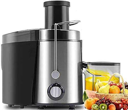 CRBUDY Spremiagrumi, spremiagrumi centrifugo a Bocca Larga da 400 W, spremiagrumi Domestico, Macchina Automatica per succhi di Frutta e Verdura