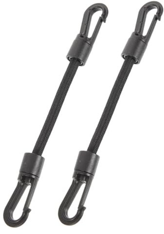 WOONEKY Elastischer Karabinergurt Pom Haken Spanngurt Mit Schnalle Dehnbares Gummiseil Multifunktional Für Camping Kajak Und Outdoor Sport