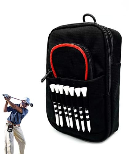Golf Ball Bag | Golf Accessory Holder | Tee Organizer Bag, Golf Pouch Bag Ball Tee Holder Golf Storage Pouch Multiple Pocket Bag Golf Tee Organizer Golf Pouch Organizer Tee Holder Bag Golf Bag Pouch