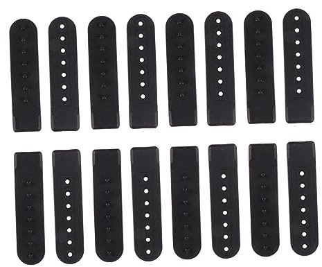 BELLIFFY 100stücke Einreihige Kunststoffschnallen Hutschutz Verstellbare Schnallen Diy-verschlüsse Schwarz