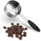 Sibba Cuchara de café de 60 ml, taza medidora de acero inoxidable, cucharas de café de metal, herramientas de medición, básculas, cuchara de mango largo, cucharada portátil, báscula de cocina, cuchara