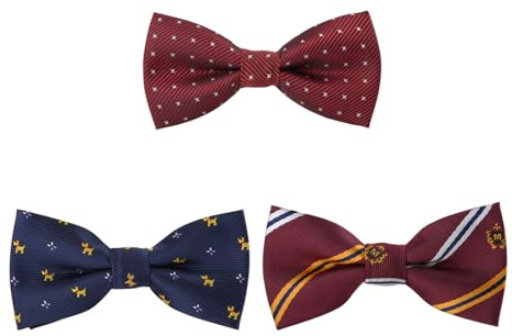 3 Pieces Of Children'S Bow Tie, Classic Fashion, Ele Printed Bow Tie For Boys And Girls, Performance Costumes, Small Suit Accessories.