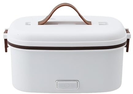 Gamelle chauffante pour hommes, chauffage rapide 200W avec sac isotherme & jeu d'ustensiles, contenants en inox 1L, gamelle électrique 3-en-1 pour voiture/camion/travail(12v/24v/110v)