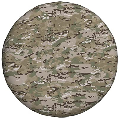 Multicam Camo Reserveradabdeckung Radschutz Universal Staubdicht Wasserdicht Passend für Anhänger Wohnmobil SUV LKW Camper Reiseanhänger 16 Zoll