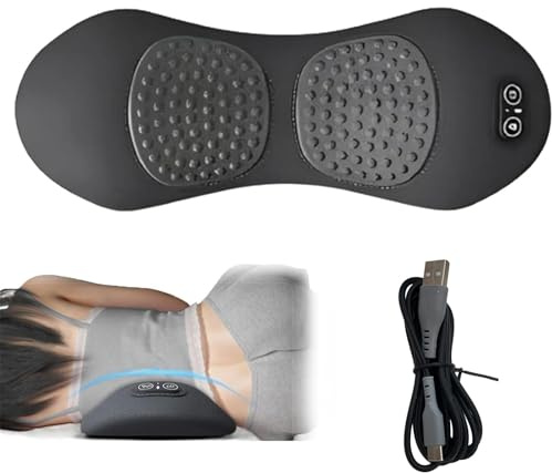 3 in 1 Rückenmassagegerät - Komfortprodukte mit Traktion, Vibration & Wärme, Heizung Akupressurkissen für Nacken/Schultern/unteren Rücken, Wirbelsäulenpflege Flüsterleises Rückenmassagegerät Mama und