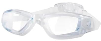 Genérico Compatible con Gafas de natación, Silicona for Mujeres y Hombres, máscara Impermeable, Lentes Transparentes, for Deportes acuáticos(White)