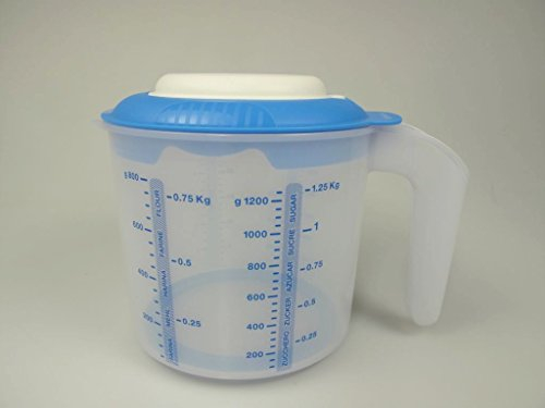 TUPPERWARE Backen Messbecher Candy Mini 1,25 L blau Rührbecher D217 Rühr-Mix P 17748