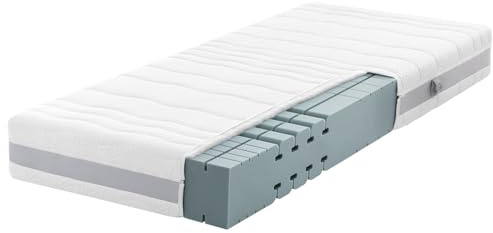 Ravensberger Matratzen Komfort-MED | 7 Zonen | Hybridschaumkern | H2 (45-80 kg) | Made in Germany | Hochwertiger Doppeltuchbezug-Bezug | 100 x 200 cm