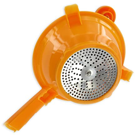 Fackelmann 2764150 Moulin à légumes 19 cm, Moulin à légumes, Acier Inoxydable, Plastique, Jaune, Orange, Vert, 19 cm