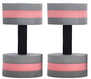 BESPORTBLE 2 STÜCKE Wasser Hantel für Wassergymnastik Schwimmen Yoga Schwimmbecken Hantel für Frauen Männer - (Grayred)