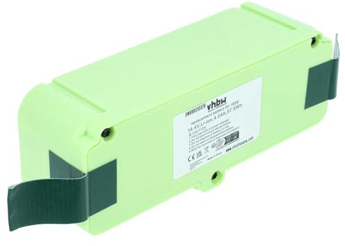 vhbw Batterie Compatible avec iRobot Roomba 696 | 860, 690, 890, 801, 850, 695, 805, 877, 891, 685, 691 robot électroménager (4000mAh, 14,4V, Li-ion)