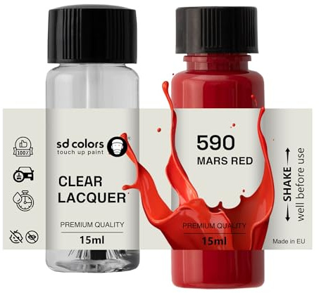 SD COLORS Lackstift 15 ML MARS ROT 590 (Farbe + Lack)