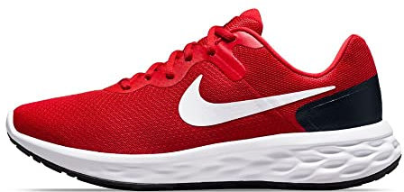 Nike Herren Revolution 6 Road Running Shoe, University Red/White-Black, 46 EU