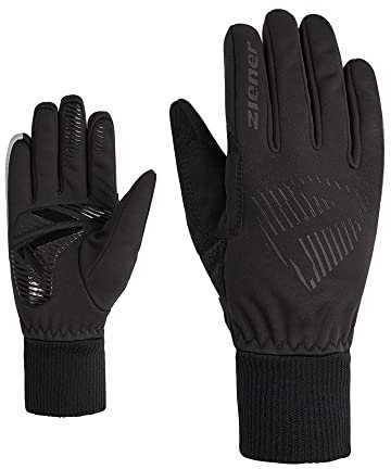 Ziener Kinder DOMMI Fahrradhandschuhe, Winter | Soft-Shell, Winddicht, gefüttert, Black, XL