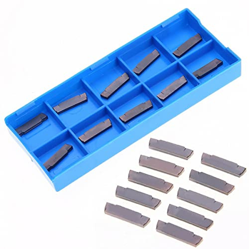 10pcs MGMN200-G LDA Carbide Inserti Lame per Scanalatura Taglio Tornio Strumento