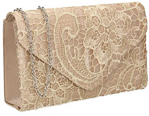 SwankySwans Damen Rachel Clutch Bag, gold, One Size
