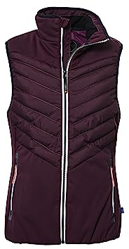 Killtec dam quiltad väst/väst med ståkrage KOW 33 WMN QLTD VST, mörk plommon, 38, 39778-000, mörk plommon, 38