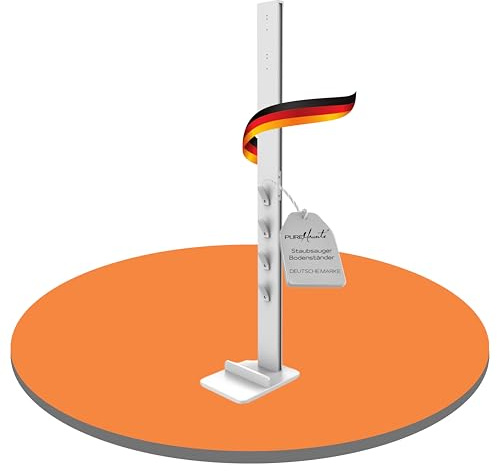 PureMounts, Staubsauger Standfuß Organizer kompatibel mit Dyson V6 Pro, V7, V8, Cyclone Fluffy, V10 Total Clean, Torque Drive und V11 Animal, V12 Slim, V15 Detect Absolute, Gen5, Weiß