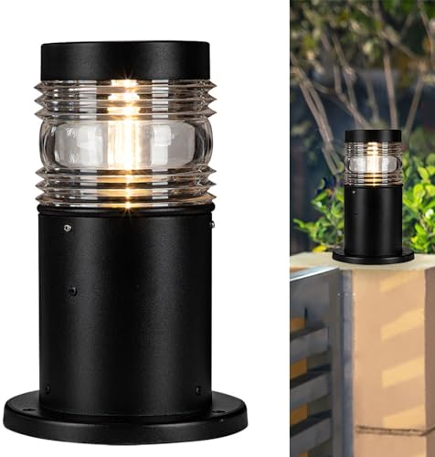 Chao Zan LED Wegeleuchten Außen,E27 outdoor Pollerleuchte,mit IP44 Wasserdicht Gartenleuchte für Villa, Garten,Terrassen (B)