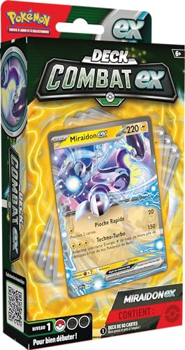 Pokémon: Deck Combat Miraidon-ex del JCC (Deck de 60 Cartas Listo para Usar)