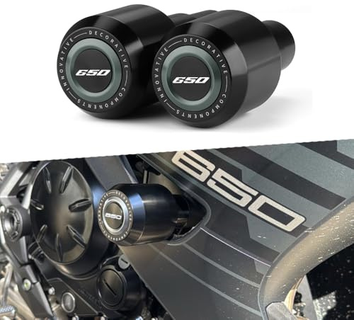 Modeer Sturzpads Für K.awasaki Ninja 650 2017~2024 2025 Motorrad rahmen Slider Antikollisions-Fallschutz Crashpad ninja 650 ninja650 Zubehör (Grau)