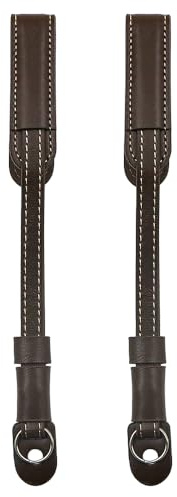 ANCLLO 2PCS Camera Wrist Strap Vintage Leather Camera Hand Strap Adjustable Camera Anti-Lost And Anti-Fall Wrist Strap