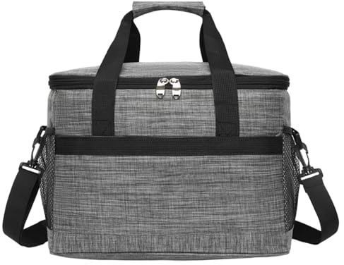 Kühltasche | Kühltasche | Isolierte Einkaufstaschen | Großes Fassungsvermögen, wasserdichtes Design und verstellbarer Schultergurt, perfekt für Picknicks, Camping und Abenteuer im Freien