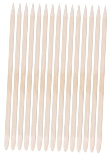 CALLARON Bastoncini in Legno D'arancio Per Manicure 50 Pezzi Spingi Cuticole e Lucidanti Unghie Strumento Per Rimuovere Pelle Morta Pulizia Unghie Uso Domestico e Professionale