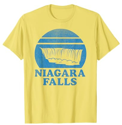 Niagara Falls Waterfall Retro Souvenir Tourist Gift Tee T-Shirt