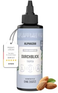 alphazoo Durchblick Nettoyant pour les yeux pour chat 100 ml – Détachant naturel des larmes – Nettoyage en douceur des sécrétions oculaires, de la saleté et des taches lacrymales – Sans irritants