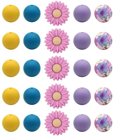 Watreketal Mode Silikonperlen Set Für Schlüsselbund Die Trendige Farbenformen Und Stile Machen Um Personalisiertes Accessoires Armband Mädchen Sets Teenager Mädchen Perlen Sets Zu