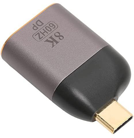 Generic Adaptador USB C a DisplayPort, C Macho a Hembra 8K 60Hz para Mostrar Cable de Puerto Plug and Play para el Hogar